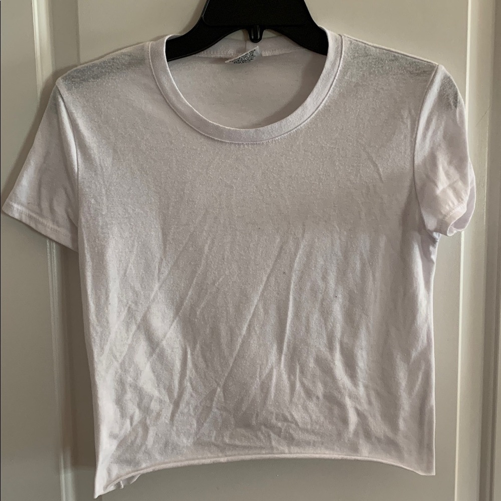 Firehouse White Cropped T-Shirt
